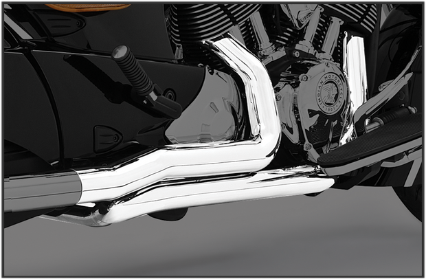 True Dual Headers Chrome `14 Up Indian Ex Scout