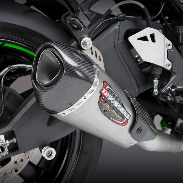 Exhaust Race Alpha T 3qtr Slip On Ss Ss Cf