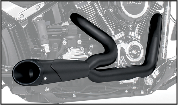 Combat 2 1 Shorty Pitch Black M8 Softail