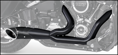 Turnout 2 1 Black W/Black Tip M8 Softail