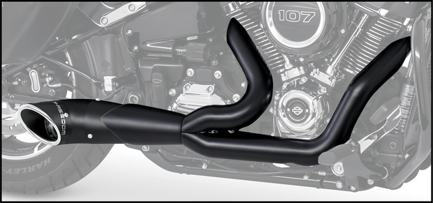 Turnout 2 1 Black W/Black Tip M8 Softail