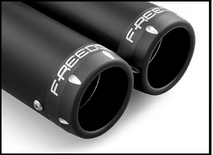 Signature Slip Ons 3.25" Blk W/Blk Tip `14 20 Sportster