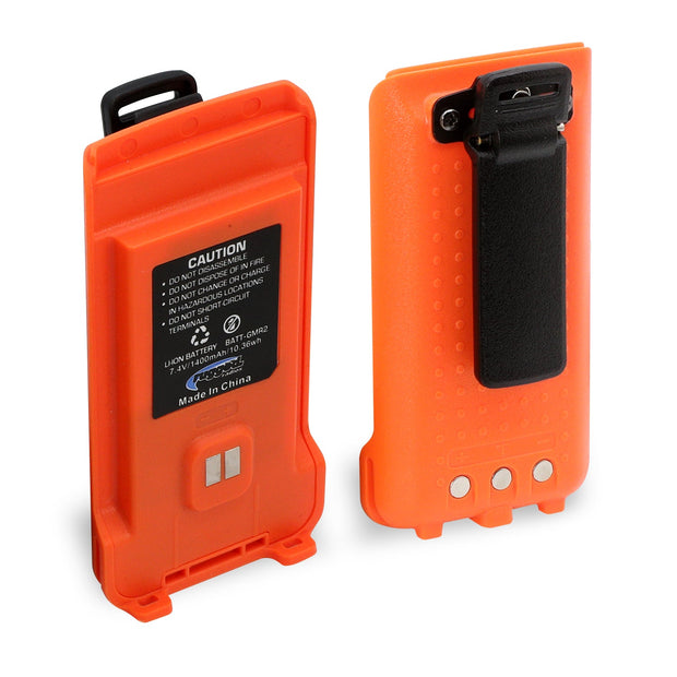 GMR2 Replacement Battery with 12v Charge Port and Belt Clip Grey