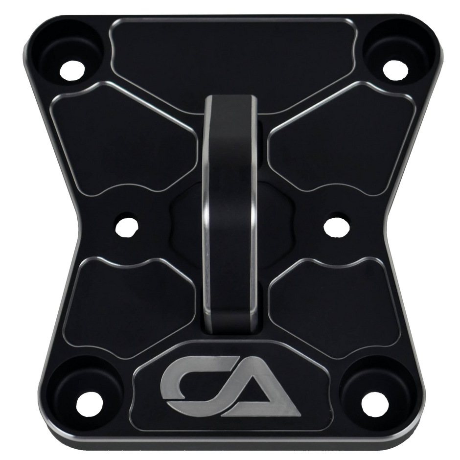 CA Tech Pull Plate  3D scanned for perfect fitment and machined from 6061 aluminum with a finished thickness of 1" for maximum durability, the new 2022 Can-Am X3 pull plate is easy to install and built to last a lifetime.   OEM color matching ensures all CA Tech parts will pair perfectly with your build. 