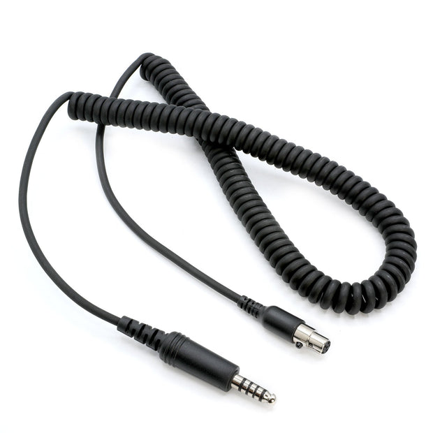 Firetruck Intercom Headset Coil Cord for Firecom Style Jacks 15 Foot
