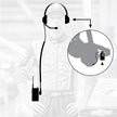 Crew Chief - H42 Spotter Headset and Rugged Handheld Radio Package Dual Radio / R1 Business Band Handheld - Digital and Analog / Safety Yellow
