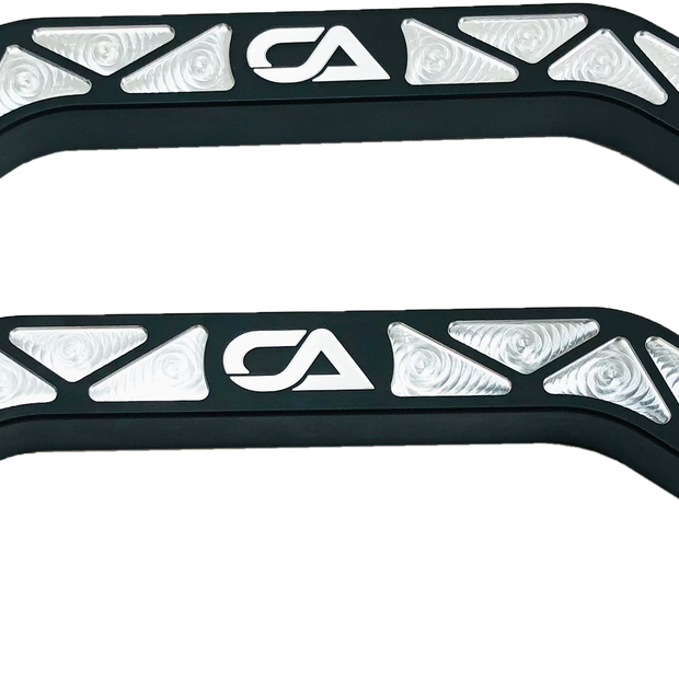 Honda Talon X and R Billet High Clearance Radius Rods | CA Tech USA Our high clearance rods were designed with strength, dependability, and affordability all in mind. Our rods finish in the absolute largest rods on the market. We have a finished thickness of 1.25 inches throughout the entire center of the rod where it really counts, and a finished height of the rod at over 1.5 inches. Our rods also boast a full 3 INCHES OF ADDED GROUND CLEARANCE