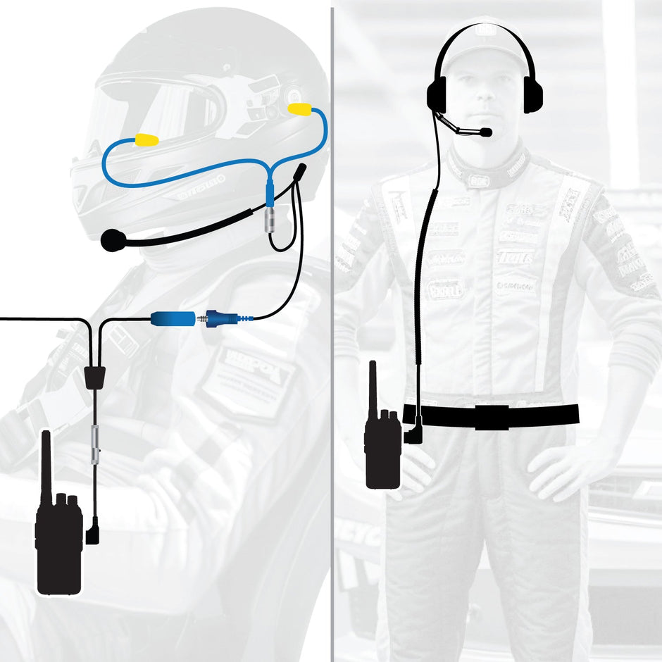 # OFFROAD Driver and Crew Chief Racing Kit with R1 Radios OFFROAD / RDH16 / Black
