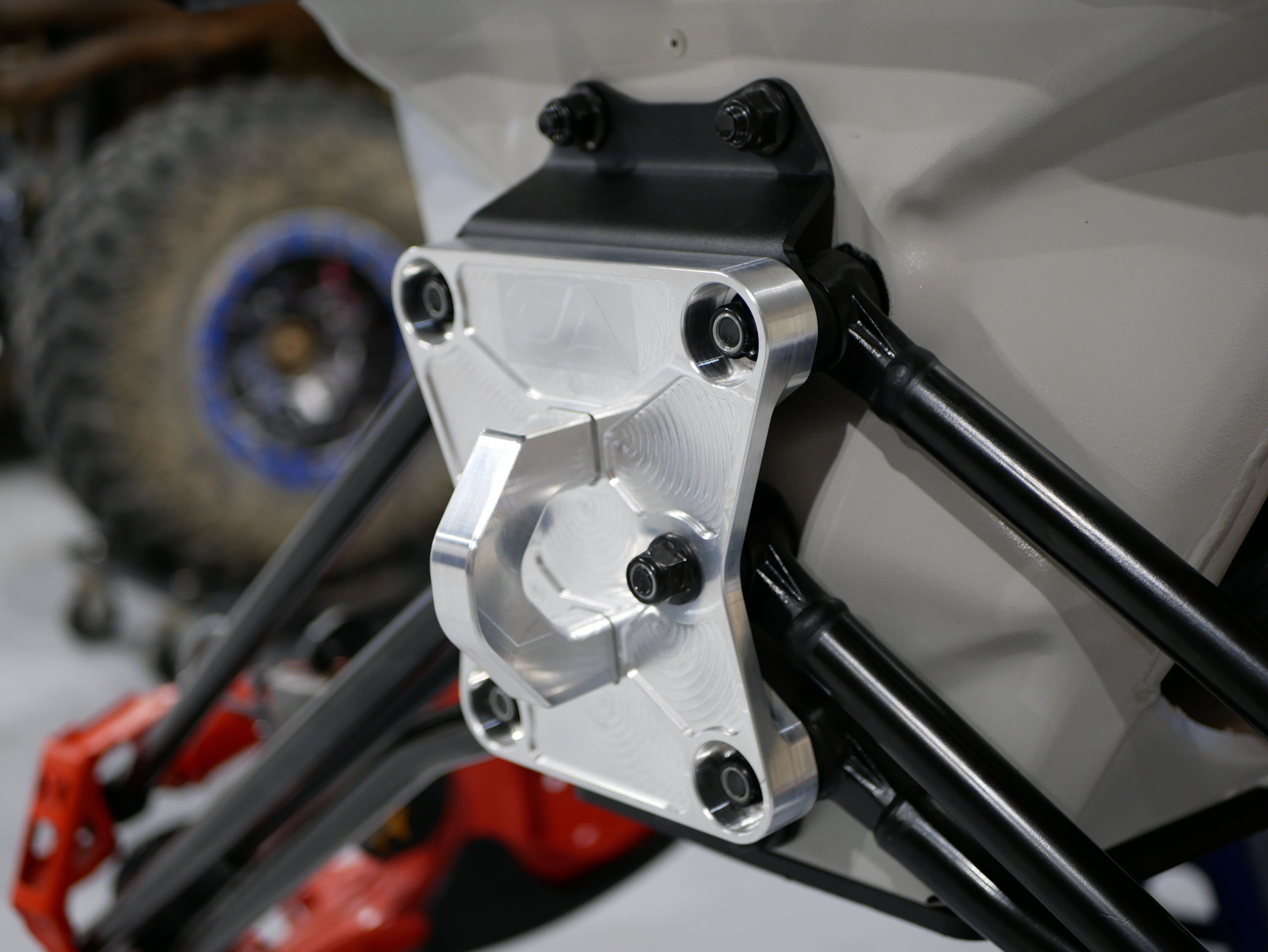 CA Tech Pull Plate  3D scanned for perfect fitment and machined from 6061 aluminum with a finished thickness of 1