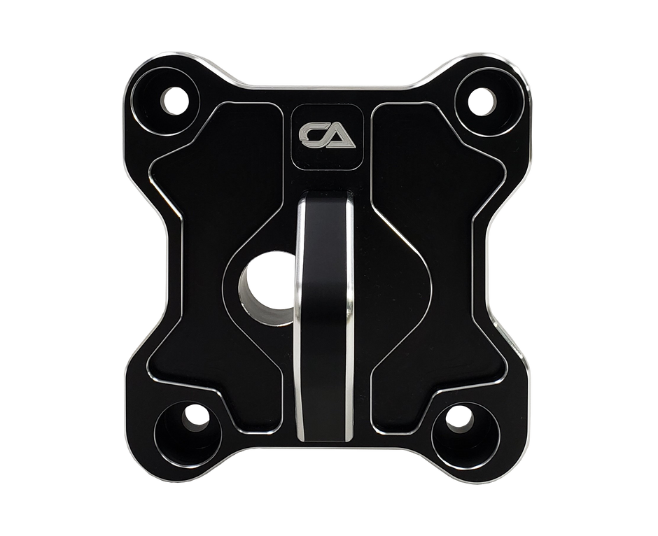 Polaris RZR XP1000 / Turbo Pull Plate / Radius Rod Plate Our Pull plate is machined from a solid piece of aircraft grade 6061 T-6 1.5"x 8" Aluminum bar stock. We then machine both pieces, send them out for anodize and then round all of our corners to give it a look that really pops and will wow anyone