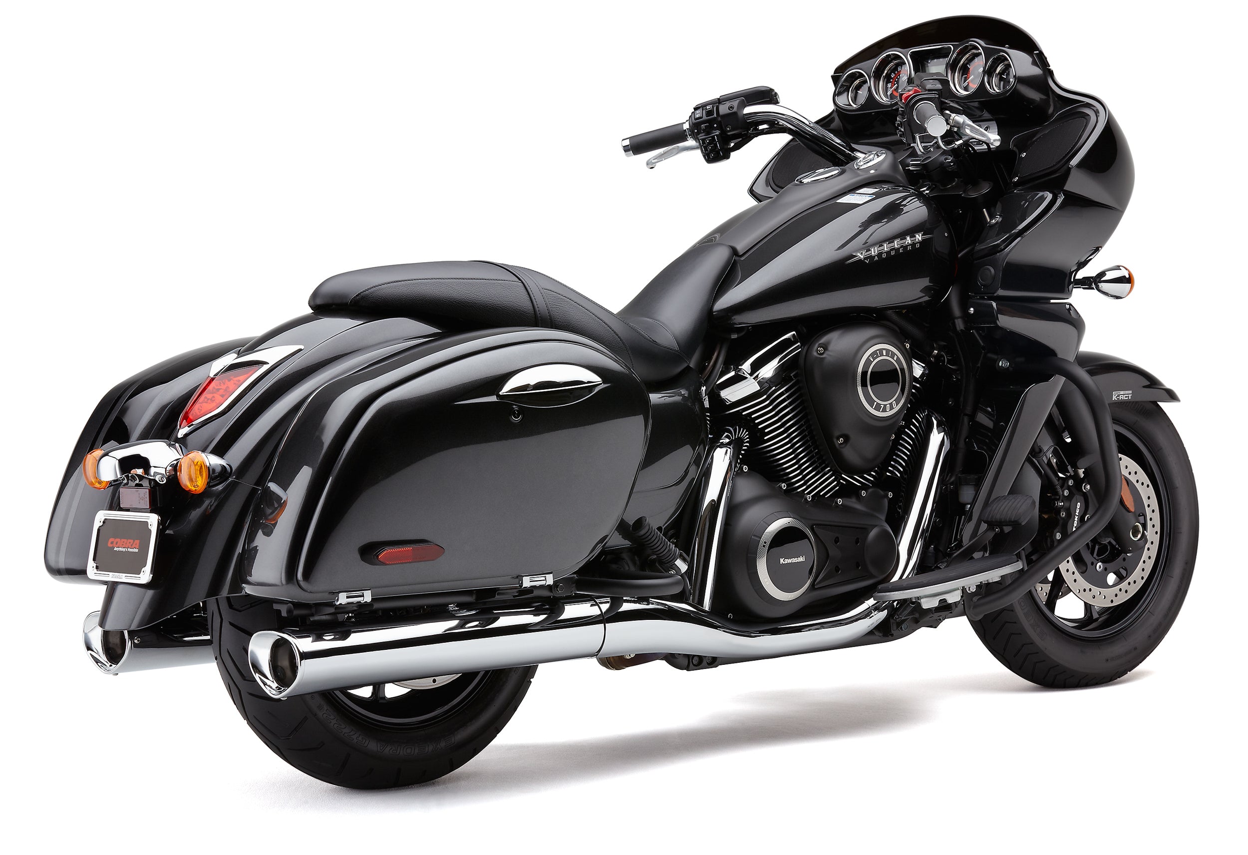 Tri Flo Slip On Chrome Kaw Voyager/Vaquero