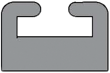 Hyfax Slide Black 58.13" Garland# 29 58.13 2 01 01