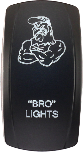 Dash Switch Rocker Face Bro Lights