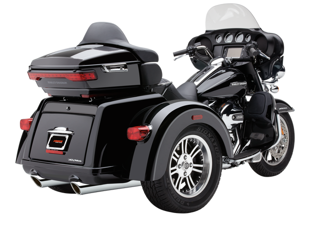 909 Twins 4" Slip Ons Black Tri Glide 09 22