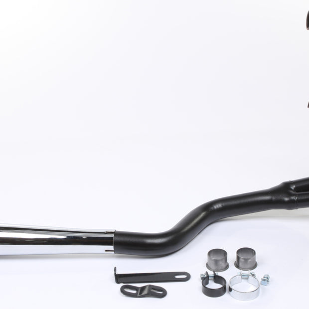 Full System 2/1 Megaphone Honda Black/Chrome