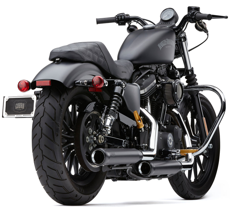 3" Nh Series Slip Ons Black Sportster 14 22