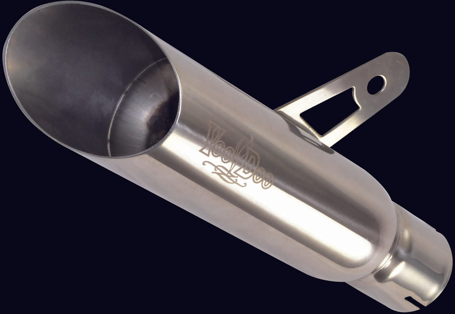 Shorty Exhaust Single Muffler Polished