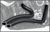Sharp Curve Radius Black W/Black Tip M8 Softail