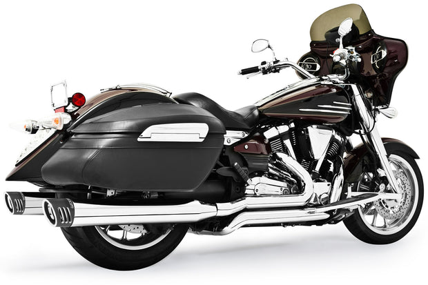 4" Racing System Chrome/Black Sculpted Tip Yamaha