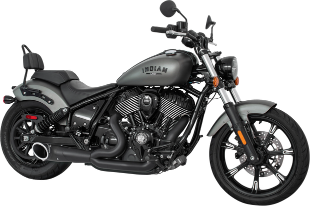 Turnout 2 1 4.5" Combat Endcap Indian Chief Bk/Bk