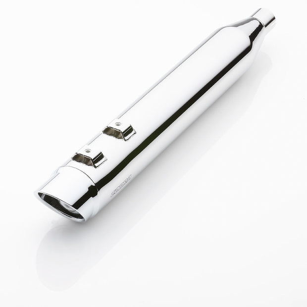 Slip Ons W/Billet Tips Chrome Tri Glide 09 22