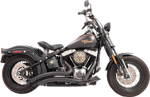 Sharp Curve Radius Black Softail