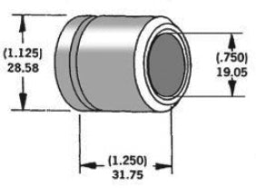 Axle Spacer Zinc 40915 94 3/4"X1.25"