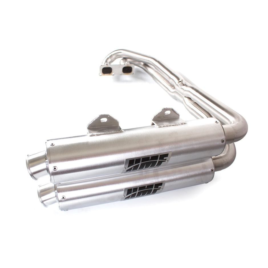 Side By Side Exhaust Brushed Performance Dual System