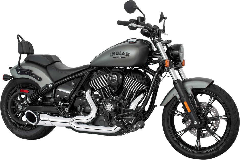 Turnout 2 1 4.5" Combat Endcap Indian Chief Ch/Bk