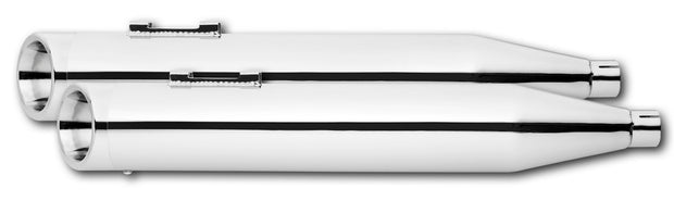 Turnout Slip Ons 4.5" Chrome W/Chrome Tip Flt