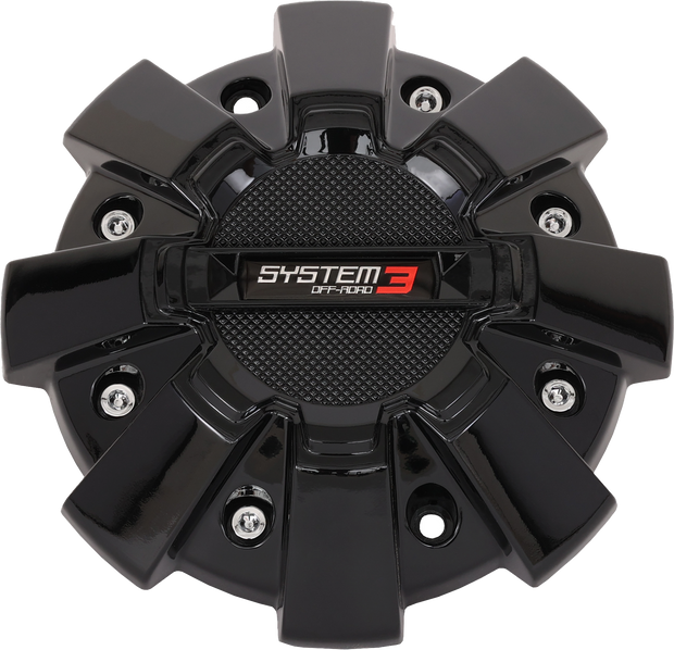 St7 Center Cap Dual Fit Bolt In Gloss Black