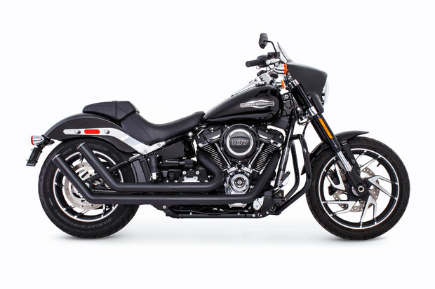 Upsweep W/Star End Cap Black M8 Softail