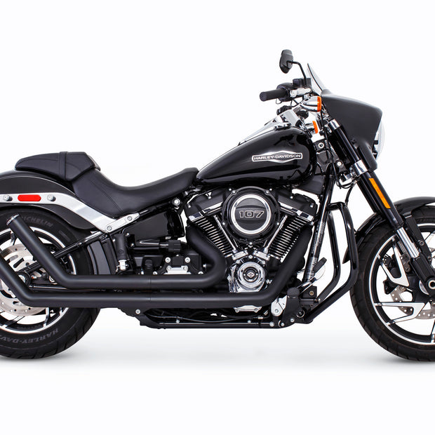 Upsweep W/Star End Cap Black M8 Softail