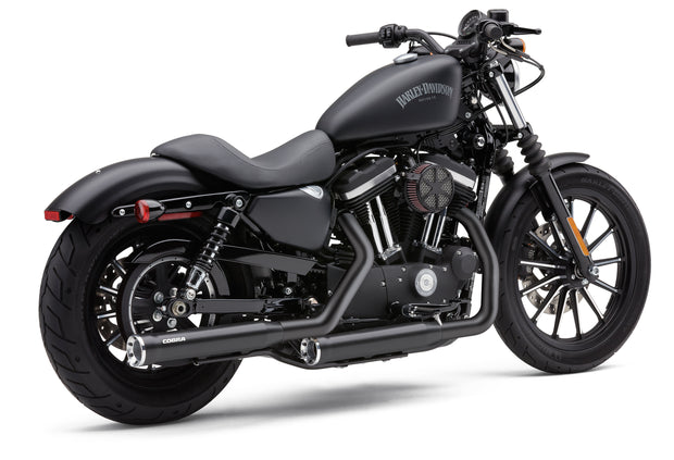 3" Rpt Slip Ons Black Sportster 14 22