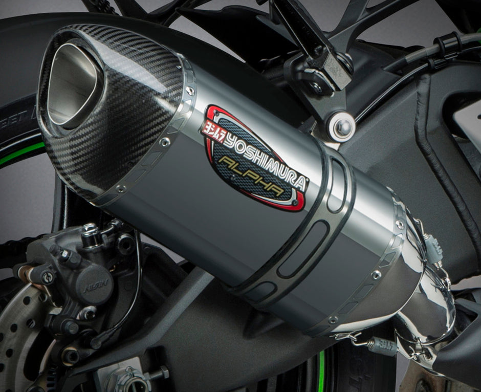 Street Alpha Slip On Exhaust Ss Ss Cf