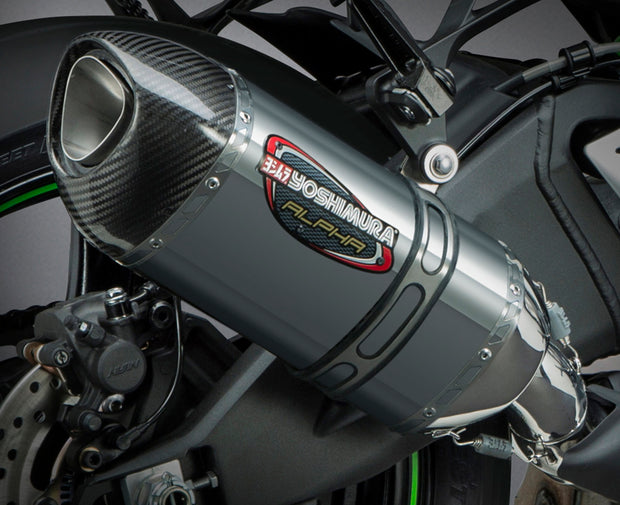 Street Alpha Slip On Exhaust Ss Ss Cf
