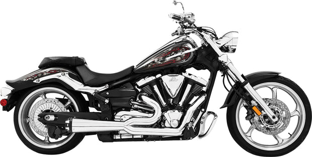 Exhaust 2 Into 1 Black V Star 1300
