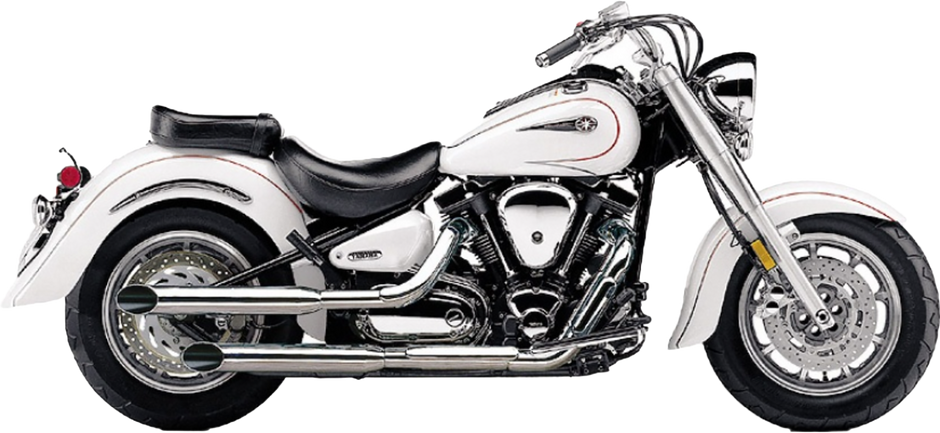 Blvd Slashcut Slip On Chrome Yam V Star 1100