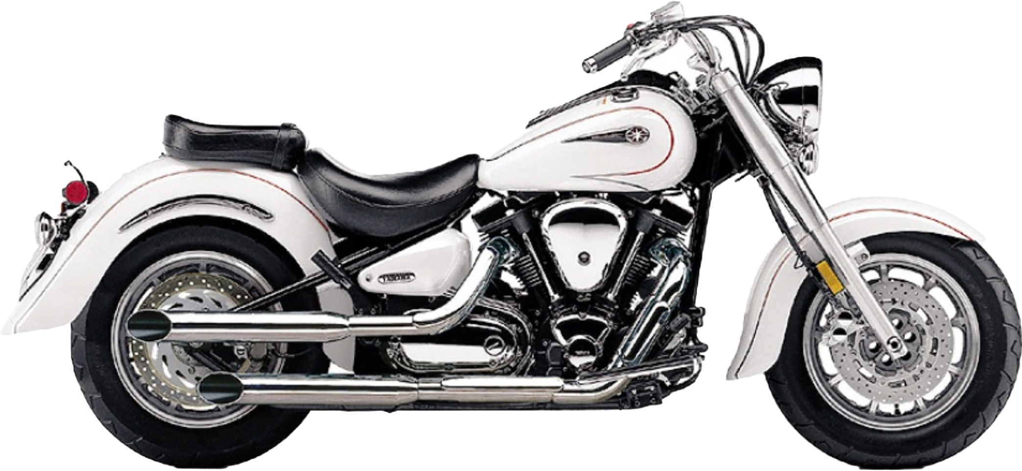 Blvd Slashcut Slip On Chrome Yam V Star 1100