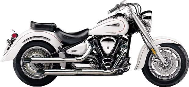 Blvd Slashcut Slip On Chrome Yam V Star 1100