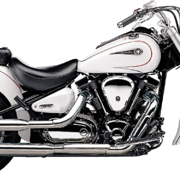 Blvd Slashcut Slip On Chrome Yam V Star 1100