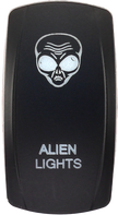 Dash Switch Rocker Face Alien Lights