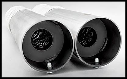 Eagle Slip Ons Chrome W/Chrome Tip `17 Up Flt/H