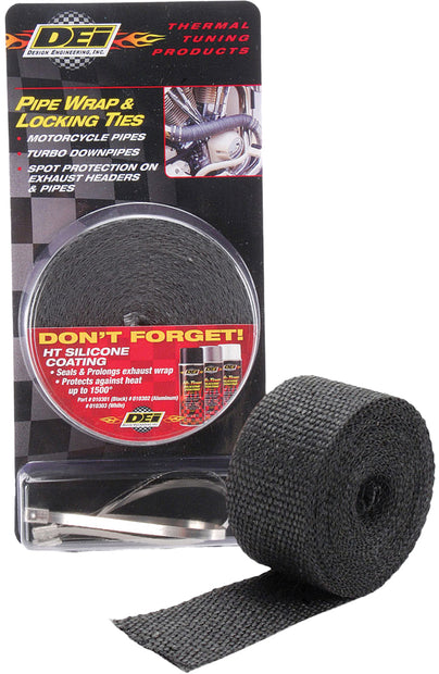 Pipe Wrap & Locking Ties Black
