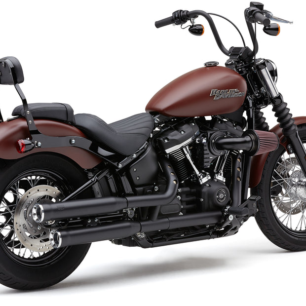 3" Rpt Slip Ons Black Softail 18 22
