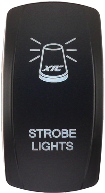 Dash Switch Rocker Face Strobe Light