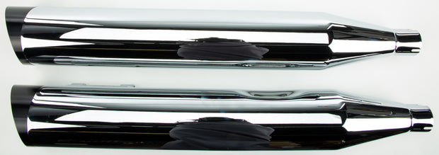 Comp S Slip On Tc Flh/Flt Chrome W/Black Slash Endcap