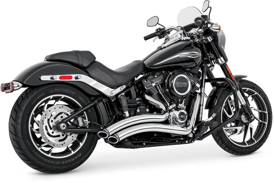 Sharp Curve Radius Chrome W/Chrome Tip M8 Softail