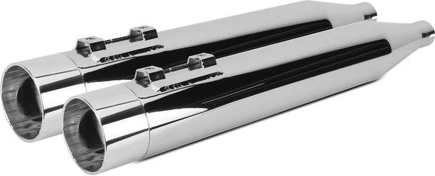 Comp S Slip On M8 Flh/Flt Chrome W/Polished Endcap