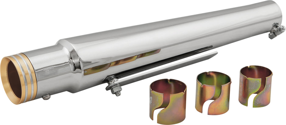 Trumpet Style Muffler Gold Billet End Cap